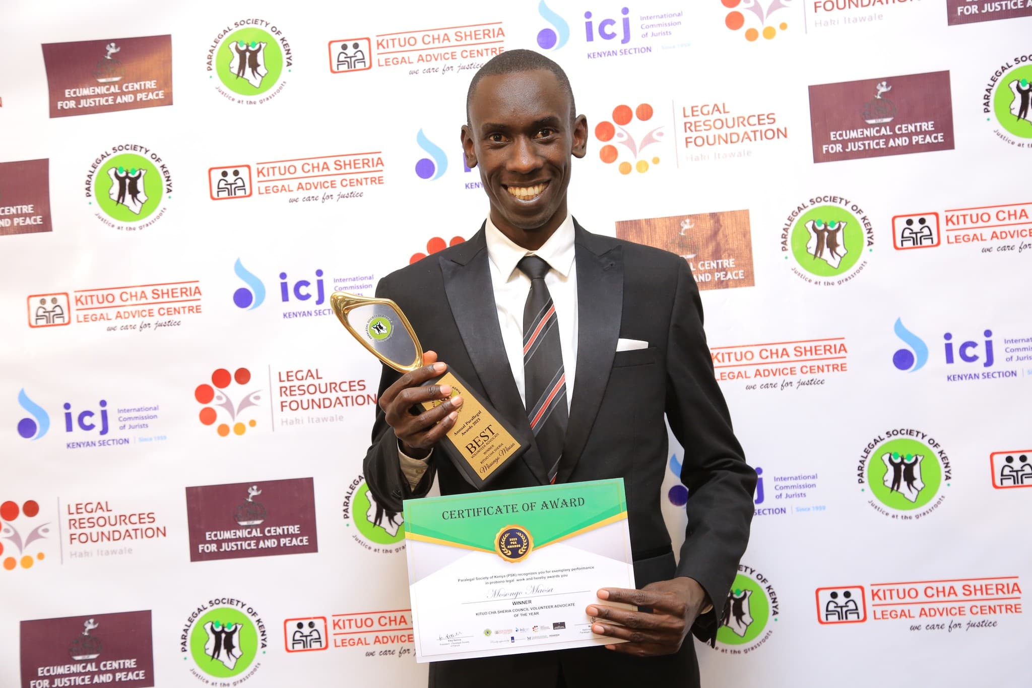 Mosongo Maosa Named Volunteer Advocate of the year